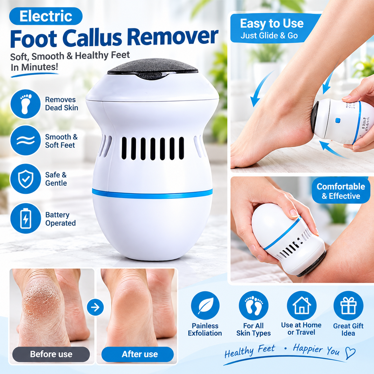 Foot Pedicure Grinder Remover Tools Electric Automatic