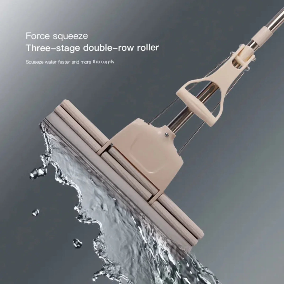 Adjustable Squeeze Water Floor Cleaning Magic Sponge Mop
